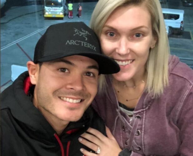 With 2nd child on way Larson announces engagement to Katelyn Sweet