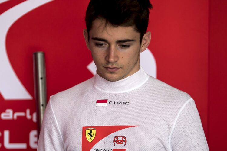 F2: Leclerc dominates wet Spa qualifying