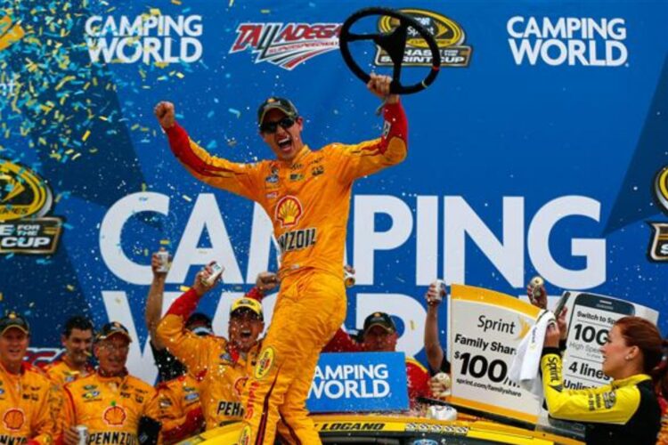 Joey Logano Wins In Wild Finish at Talladega