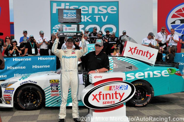 Denny Hamlin Rallies To Score Charlotte Xfinity Victory