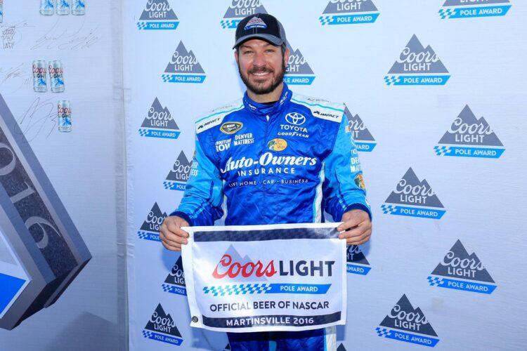 Truex Jr. Wins Pole at Martinsville