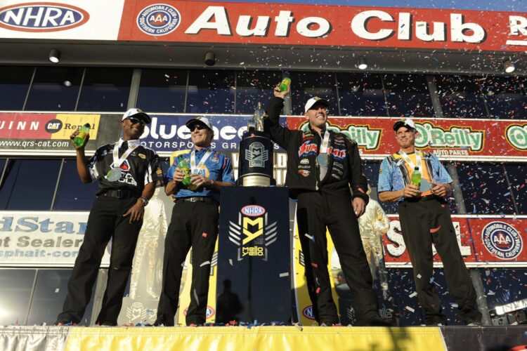 Line, Savoie Clinch Titles in NHRA Season Finale