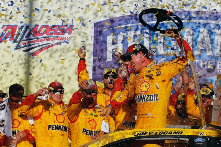 Joey Logano Wins at Talladega to Advance in The Chase