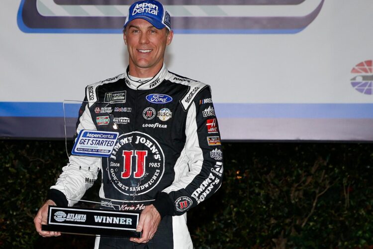 Kevin Harvick Wins Atlanta Cup Series Pole