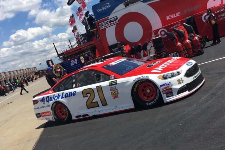 Ryan Blaney Fastest In Coca Cola 600 Practice