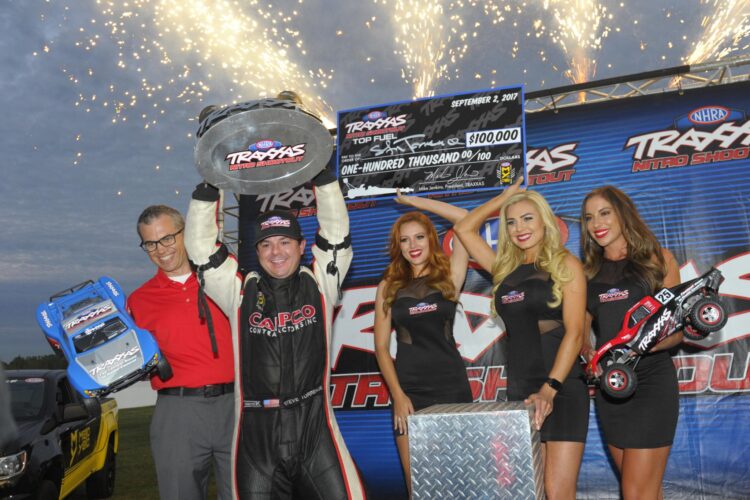 Steve Torrence Wins Top Fuel NHRA Traxxas Nitro Shootout