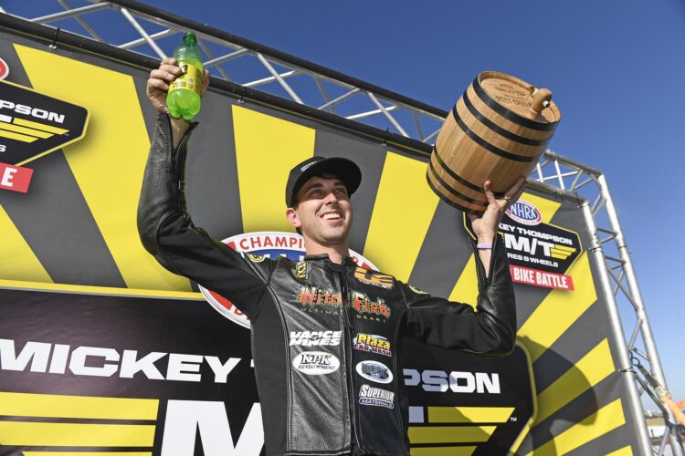 LE Tonglet Wins NHRA Mickey Thompson Tire Pro Bike Battle at Sonoma