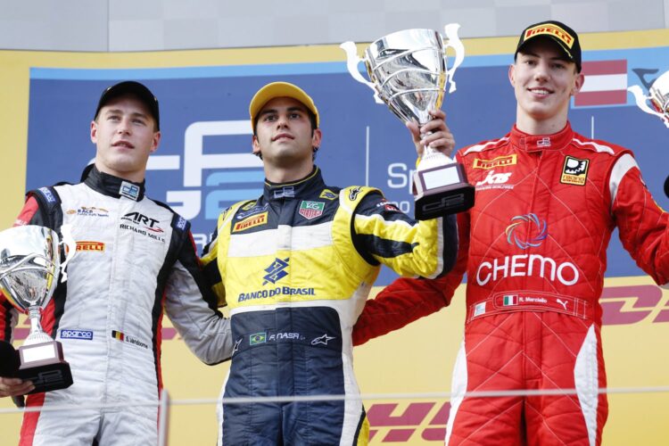 Nasr wins GP2 feature race in Austria