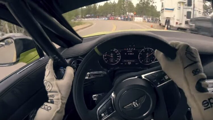 Ride onboard a Bentley Continental GT up Pikes Peak