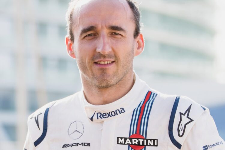 Williams Announces Robert Kubica as 2018 Reserve and Development Driver (Update)