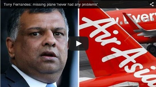 Video: F1’s Tony Fernandes: missing plane ‘never had any problems’