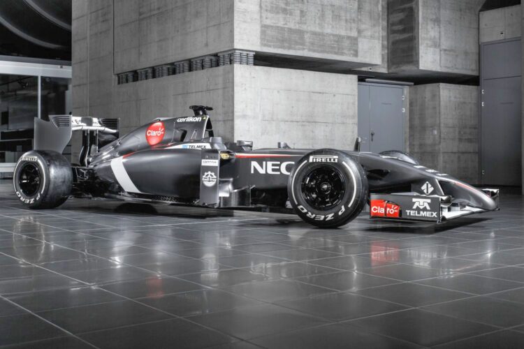 Sauber launches their 2014 C33-Ferrari F1 car