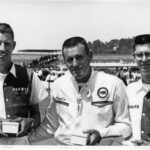 Panch with Leonard and Glenn Wood at Darlington