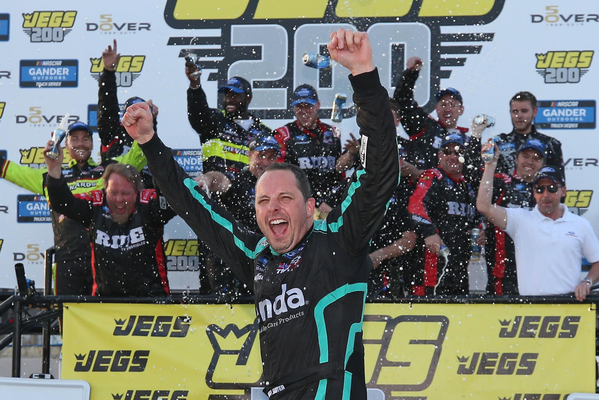 Johnny Sauter Wins Third-Straight Dover Truck Race - AutoRacing1.com