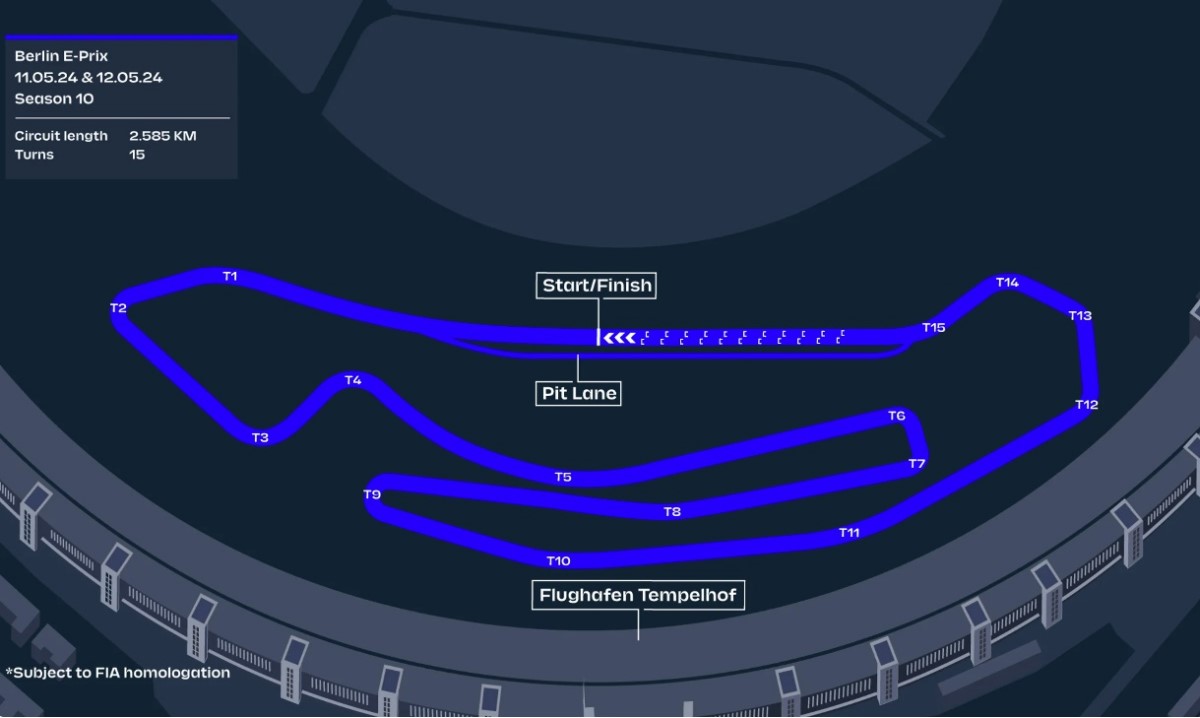 Formula E News New Berlin track layout revealed